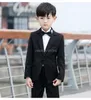 Flower Boys Abito da cerimonia formale Gentleman Kids Jacket Vest Pants 3Pcs Tuxedo Dress Costume da performance per bambini