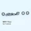 MR115zz rolamento 5x11x4mm Miniatura MR115 Rolamentos de esferas ZZ MR52/62/63/74/83/84/85/95/105/106/115/126/148ZZ