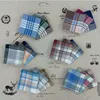 Man Handkerchief Cotton Lattice Handkerchiefs Male Table Satin Handkerchief Square Luxury Checked Hankies Business Men Hanky ZYQ608