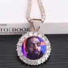 Mens Dames Hip Hop Gold Diamond Custom Photo Memory Medaillon Chain Ketting Gepersonaliseerde Iced Out Out Cubic Zirkoon Sieraden Geschenken te koop