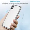 Coques en TPU transparentes souples de 1 mm pour iPhone 13 12 Pro MAX XS 8 Plus Samsung Note 20 A21s S22 Plus A53 Housse de protection transparente antichoc avec sac OPP