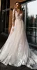 2019 blush rosa boho vestidos de casamento bateau mangas compridas praia boêmio vestidos de noiva varrer trem vestidos de noiva