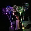 LED LED LED Balloon Transparent Round Bubble Decoration Festa di compleanno Festa di Compleanno Decorazioni da sposa Globos Regalo di Natale LED Balloont Light Balloont