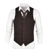 2019 ull brudgummen västar mode grå bröllop waistcoat fem knapp slim passform mens västar för prom custom gjord