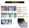 24 inch Ombre Senegalese Twist Haar Crochet Vlechten 20 Roots / Pack Synthetisch Vlechten Haar voor Vrouwen Grijs, Bonde, Roze, Bruin