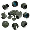 Russian Military 10x50 HD Zoom Marine Binoculars Rangefinder Compass Telescope Eyepiece Nitrogen Waterproof Army Green