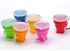 Travel Cup Stainless Steel Silicone Retractable Folding cups Telescopic Collapsible Coffee Cups Outdoor Sport Water Cup