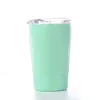 Wine Mugs Stemless Tumblers 8oz Kids Cup Wine Glass Egg Cups 8 colors with Straw Lid Stainless Steel Drinkware Wine Mug