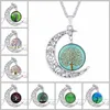 Choker Necklace Fashion Jewelry Moon Necklace Antique Silver Tree Of Life Statement Necklaces & Pendants