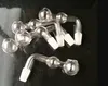 Transparent Double Bubble Burner Bongs Akcesoria, szklane rury wodne Rury dla palenia Perkolator Szklane bongi Olejek Palnik Wodne Rury Oil Rigns S