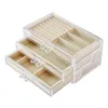 Dust-proof Transparent Acrylic Jewelry Earrings Storage Box Ladies Jewelry Earrings Display Stand Stand