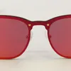 Wholesale- Óculos de sol de qualidade superior para mulheres moda vassl ouro moldura de metal vermelho colorido sol óculos óculos venha marrom caixa
