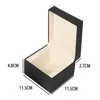 Fashion Watch Boxes PU Leather Square Watch Case with Pillow Bracelet Jewelry Display Box Storage Organizer for Men Women