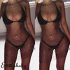 Sarongs Meihuida Femmes Bikini Bling Crystal Cover Up Tops Sexy Résille Creux Voir à travers O-Cou Maillot de bain sans manches Maillots de bain1