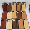 Custodia per cellulare in legno con incisione personalizzata per Iphone 11 X XS Max XR 8 Cover Custodie in bambù in legno intagliato naturale per Iphone 6 6s 7 plus Samsung S10e