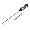 Kochen Lebensmittel Sonde BBQ Digital Thermometer Edelstahl Haushalt Lebensmittel Fleisch Thermometer Sonde Mit 4 Tasten Küche Werkzeug VT0515346189