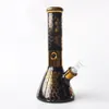 New 12inches 7MM thick Beaker Bong Oil Rig Water Pipe Hookahs recycler bubbler oil burner with 14.4mm glass bowl