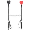 21.26 "Bondage Heart Shapeing Crop Crop Culture Faux Lear Bondage Paddle Whip Flagger Slave 854T