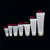 5ml 10ml 15ml 20ml 30ml 50ml 100ml Clear Plastic Lotion Soft Tubes Bottles Container Empty Cosmetic Makeup Cream Container JXW519