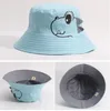 Dinosaur Baby Hat Cotton Double-sided Bucket Hat Baby Spring Autumn Cap Kids Hats Toddler Baby Accessories GB505