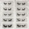 البيع بالجملة 10 أنماط #20-29 رموش 3D Mink Lashes Natural Mink الرموش مزيفة ماكياج الرموش الخاطئة 30 زوجًا