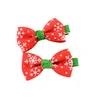 Christmas Gifts Baby Hair Accessories Ribbon Bows Hairpins Clips Girls Small Bowknot Barrettes Kids Hairwear Boutique Children Fashion 2 inches