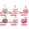 Toile Stripe Pique-Nique Déjeuner Boisson Isolation Thermique Refroidisseur Sac Fourre-Tout 450 ML Portable Carry Case Lunch Box 6 Couleurs 30 pcs