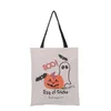 Dia das Bruxas bolsas de lona Handle abóbora Sacos presentes Festival Bag Halloween bolsa de lona 6 estilos 25pcs