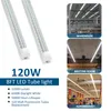 20 STKS 8FT Super Heldere LED-winkel Licht 120W Geïntegreerde Fixture LED Lichtbuis 8 Voeten Triple Rows Linkable Tube Lights voor Garage Warehouse