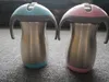 280ml Edelstahl Sippy Cups Baby-Schnabeltasse Baby-Wasser doppelwandige Isolierung Vakuum Kinder Tassen Wasserflasche Becher mit Griff und Strohhalme