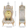 Desk Alarm Clock Vintagetable Clock Classical vardagsrum Dekorativt TV -skåp Desk lyxklockor Heminredning234p7384495