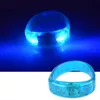 Musikaktiverad ljudkontroll LED -blinkande armband Ljus upp Bangle armbandsklubb Party Bar Cheer Luminous Hand Ring Glow Stick N6154156