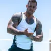 ZOGAA MENS Vest witte mouwloze T -mouwloze T -stukken katoen heren sportvest fitness stiksel tanktops mannen fitness gym kleding 2019