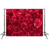 3D Rose Backdrop Tuch Hochzeit Party Dekoration Hintergrund Fotografie Requisiten Simuliertes Tuch für Hochzeitsfoto Studio Hha1044