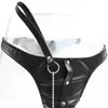 Faux Leather Jockstrap Underwear with Dog Slave Roleplay Chain Erotic Panties Sexy briefs Gays Porno Lingerie Mens Male Thongs6953578