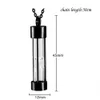 Fashion black Hourglass Urn Necklace Cremation Ashes Memorial Jewelry Transparent Pendants Free Fill kit & Chain