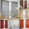 Floral Vine Leaf Partition Curtain Polyester Modern Curtains for Living Room Balcony Window Sheer for Bedroom