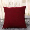 40cm*40cm Cotton-Linen Pillow Covers Solid Burlap Pillow Case Classical Linen Square Cushion Cover Sofa Decorative Pillows Cases GGA2570