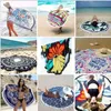 Kwastje Grote Ronde Strand Handdoek Boheemse Stijl Kunstmatige Zijde Stof Nieuwe Zomer Mode Dames Tassel Beach Handdoek Beach Pad Printing Handdoek S