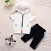 Moda Dzieci Chłopiec Dziewczyna Odzież Sportswear Lato Dziecko Kolorowe Kaputery Szorty 2 sztuk / Ustawia Dzieci Outfit Toddler Bawełniany Tracksutis