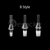 Two Styles Quartz Tip For NC Kits 10mm 14mm 18mm Male Quartz Nail Tips Dab Tool For Glass Bongs Dab Rigs Pipes Smoking