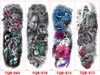 Full Arm Temporary Tattoo Sleeves Peacock peony dragon skull Designs Waterproof Cool Men Women Tattoos Stickers Body Art paints5401283