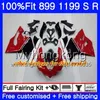 Injektionsljus Röd varmt för Ducati 899 1199 S R PANIGALE 12 13 14 15 16 325HM.12 899R 1199R 899S 1199S 2012 2013 2014 2015 2016 OEM FAIRING