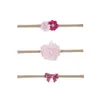 Neonate Flower designer fascia 3 pezzi Set Fascia per capelli in nylon per bambini Bambini strass Copricapo Boutique Accessori per capelli appena nati TurbanC6881