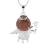 qimoshi Fée Tige Petit Ange Pendentif Collier Pierre Naturelle Adolescente Femelle Allégorie Guérison Gardien Cadeau 12 pièces