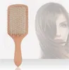 Trä professionell hälsosam paddla kudde håravfall massage borste hårborste kambotten hårvård xb18