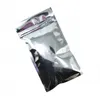 Plastic Aluminum Foil Package Bag Zipper Translucent Packaging Pouch Resealable Smell Proof Food Tea Storage Bags