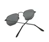 Groothandel-merk Geometrie Zonnebril Dames Heren UV400 Lens Zonnebril Mens Legeringen Frame Brillen Oculos de Sol met bruine gevallen en doos