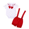 2pcs bébé bébé Boys Berfres à manches courtes roberie Pantalon pour tout-petits est établi des tenues pour enfants fille bébé vêtements roupa infantil2577798