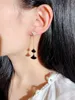 Créateur de mode de luxe diamants super scintillants exquis ventilateur vintage long pendentif boucles d'oreilles pour femme filles